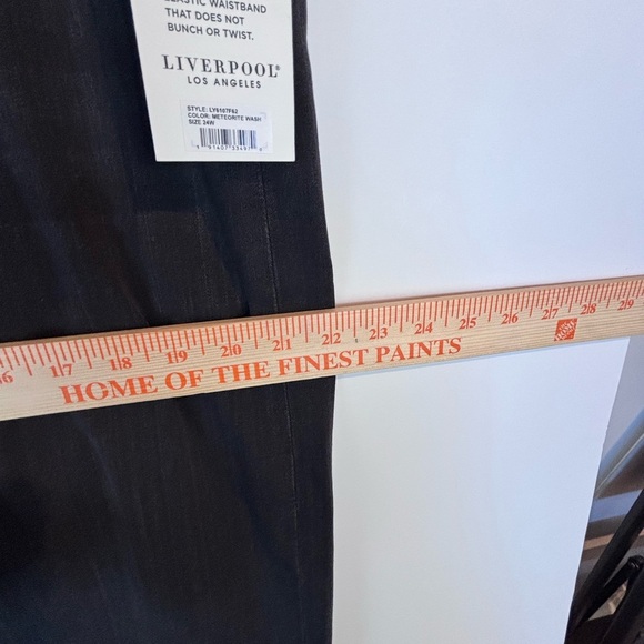 Liverpool Los Angeles Zora Denim Knit Pencil Skirt Dark Grey 24W - Picture 12 of 15